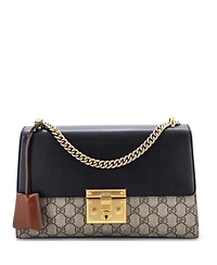 Pre-Owned Gucci Padlock Shoulder Bag Gg Coated Canvas and Leather