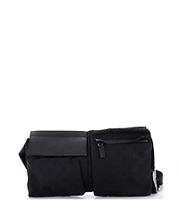 Pre-Owned Gucci Vintage Double Belt Bag Gg Canvas with Leather