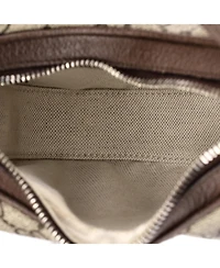 Pre-Owned Gucci Small Attache Shoulder Bag Gg Coated Canvas