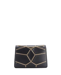 Pre-Owned Bvlgari Medium Glam Rebel Serpenti Forever Shoulder Bag Chain Embellished Quilted Leather