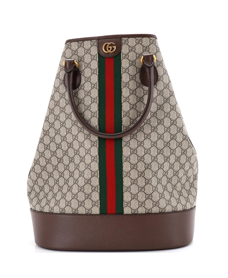 Pre-Owned Gucci Savoy Duffle Bag Gg Coated Canvas