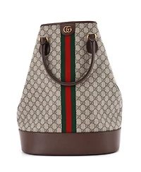 Pre-Owned Gucci Savoy Duffle Bag Gg Coated Canvas