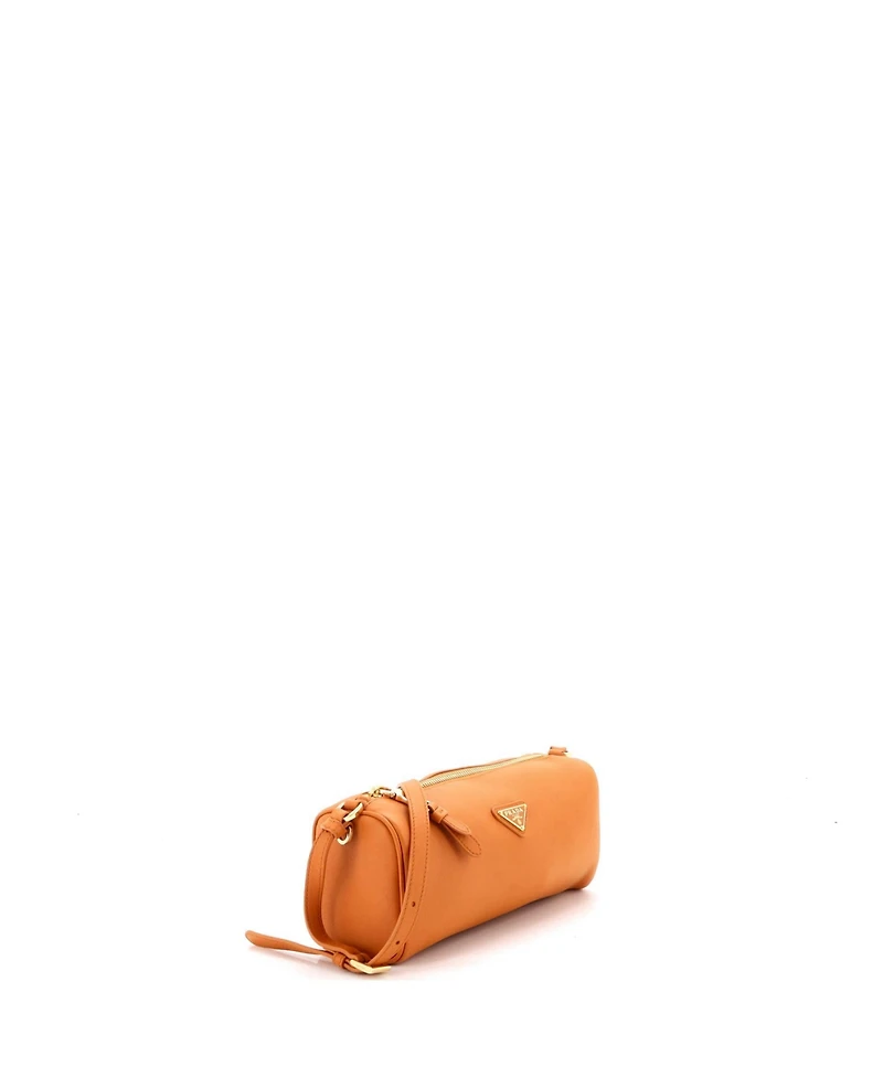 Pre-Owned Prada Zip Buckle Pouch Shoulder Bag Leather