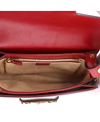 Pre-Owned Gucci Small Horsebit 1955 Shoulder Bag Gg Coated Canvas with Leather