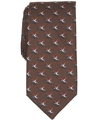 Club Room Men's Soaring Bird Print Silk Tie
