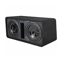 Memphis Audio Ported Selectable-Impedance Dual 12" Loaded Subwoofer Enclosure PRXE12DFT