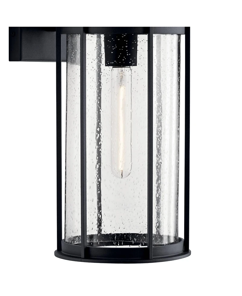 Kichler Camillo 18" High Textured Black Outdoor Wall Light