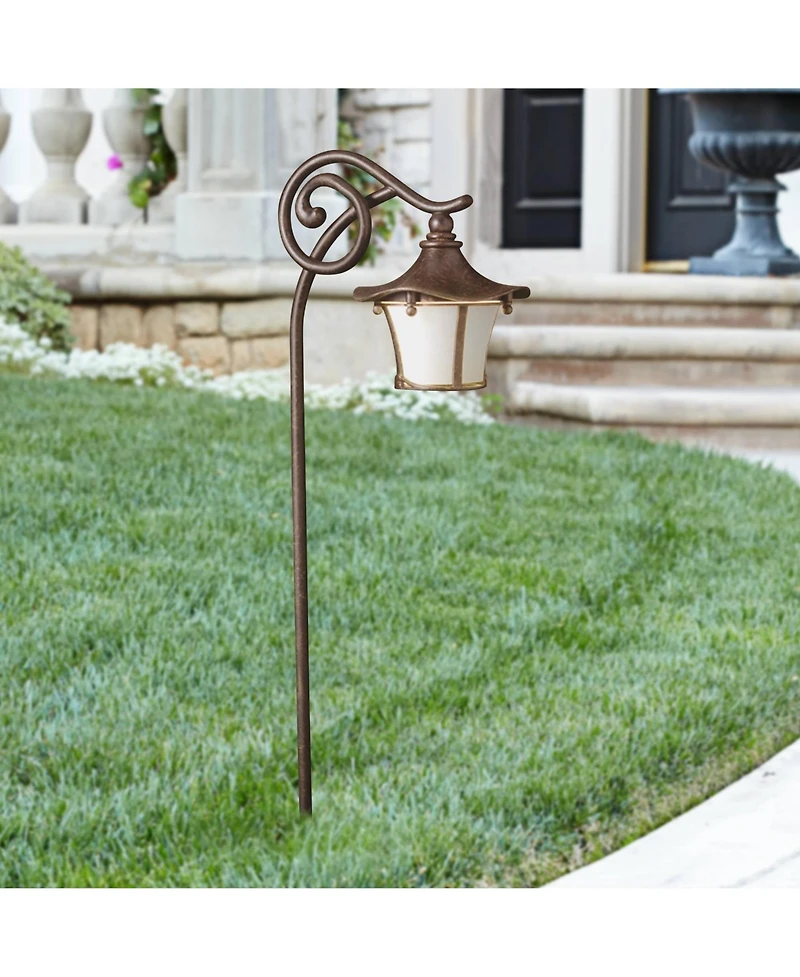 Kichler Cotswold Lantern Style Aged Bronze Path Light