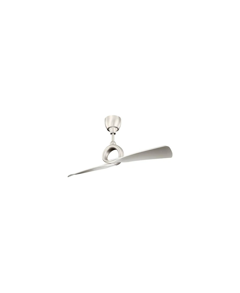 54" Kichler Link Nickel 2-Blade Ceiling Fan with Remote Control