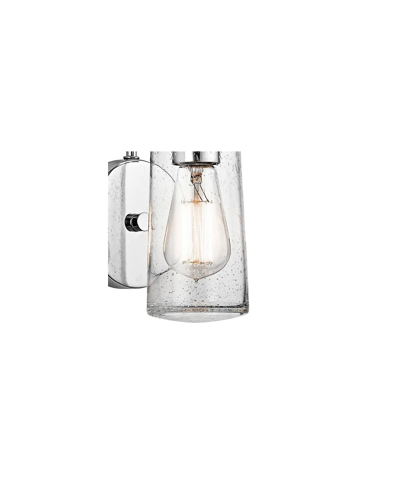 Kichler Braelyn Chrome 9" High Seedy Glass Wall Sconce