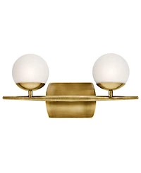 Kichler Jasper 7 3/4" High Natural Brass 2-Light Halogen Wall Sconce