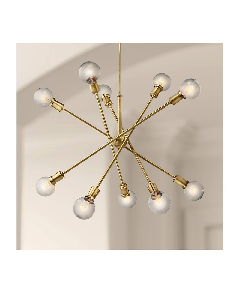 Kichler Armstrong 47" Wide Natural Brass Sputnik Chandelier