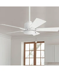 42" Kichler Bowen Matte White Pull Chain Ceiling Fan