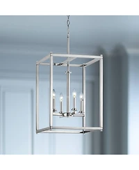 Kichler Crosby 16" Wide Dual-Chrome 4-Light Foyer Pendant
