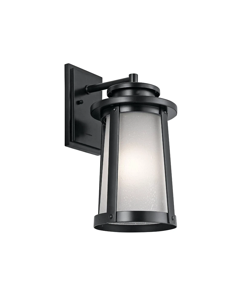 Kichler Harbor Bay 15 3/4" High Black Outdoor Wall Light