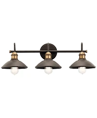 Kichler Clyde 26 1/4" Wide Olde Bronze 3-Light Bath Light