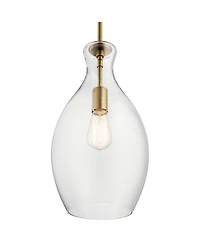 Kichler Everly 8 3/4" Wide Natural Brass Mini Pendant Light