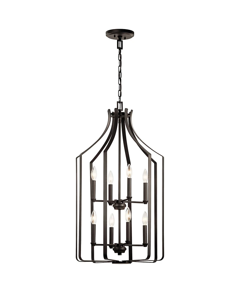 Kichler Morrigan 19"W Olde Bronze 8-Light Foyer Chandelier