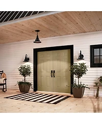 Kichler Hampshire 13 1/4" High Climates Black Outdoor Ceiling Light