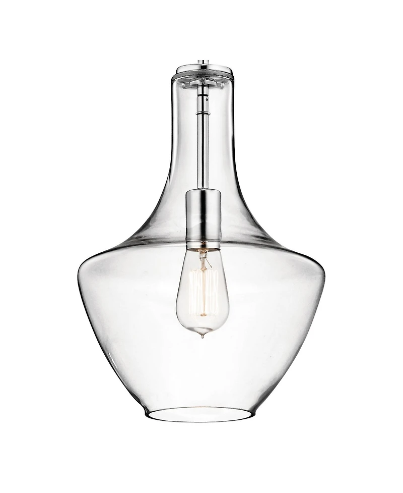 Kichler Everly 10 1/2"W Chrome and Clear Glass Mini Pendant
