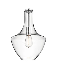 Kichler Everly 10 1/2"W Chrome and Clear Glass Mini Pendant