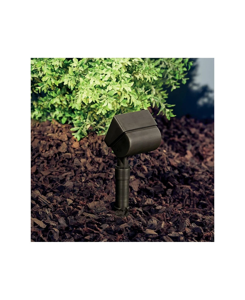 Kichler Landscape 4 1/2" Wide Brass Accent Flood Light
