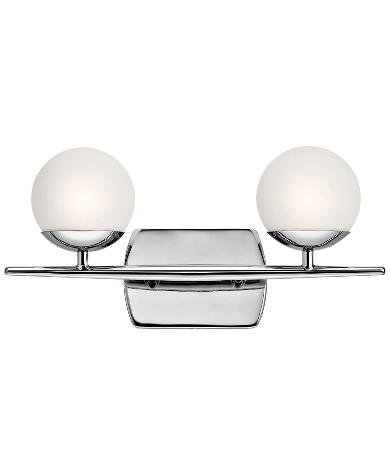 Kichler Jasper 7 3/4"H Chrome 2-Light Halogen Wall Sconce