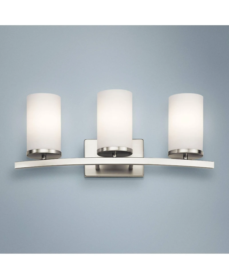 Kichler Crosby 23" Wide Brushed Nickel 3-Light Bath Light