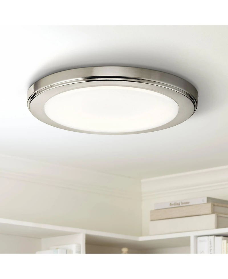 Kichler Zeo 10" Wide Round Brushed Nickel 4000K Led Ceiling Light