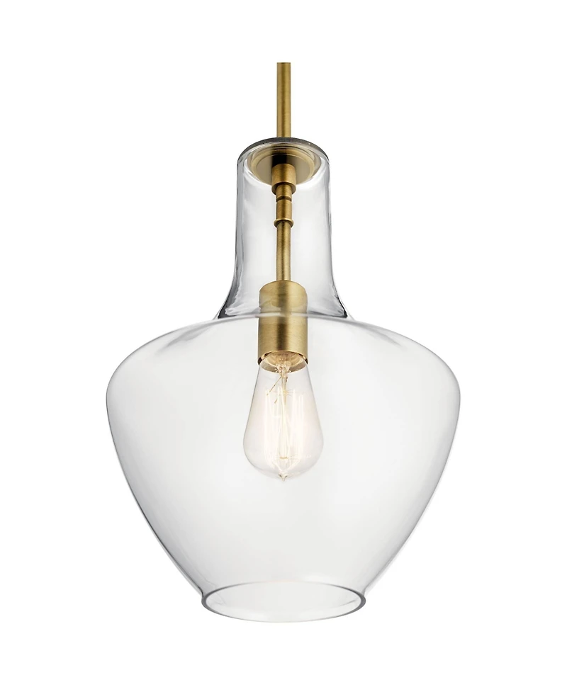 Kichler Everly 10 1/2" Wide Natural Brass Mini Pendant