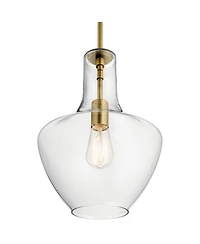 Kichler Everly 10 1/2" Wide Natural Brass Mini Pendant