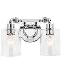 Kichler Gunnison 9 3/4" High Chrome 2-Light Wall Sconce