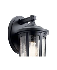 Kichler Fairfield 14 1/2" High Black Outdoor Wall Light