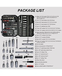 Streamdale Furniture 171-Piece Universal Socket and Ratchet Wrench Tool Set for Home and Auto Repair