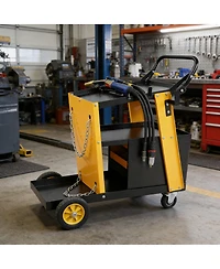 Streamdale Furniture Multi-Function Welder Trolley with 4-Drawer Chest and 2 Safety Chains