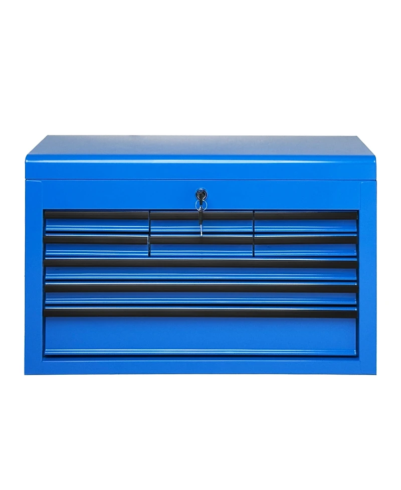 Streamdale Furniture Heavy Duty 24-Inch 9-Drawer Portable Metal Tool Box Chest with Lock