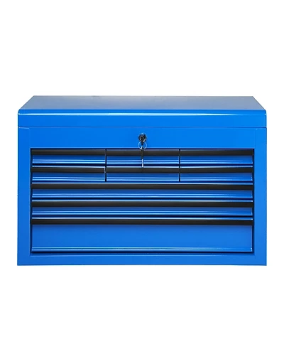 Streamdale Furniture Heavy Duty 24-Inch 9-Drawer Portable Metal Tool Box Chest with Lock