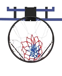 Zeny Wall-mounted basketball hoop, shatterproof back, folding hoop, durable hoop and all-weather mesh for indoor and outdoor use