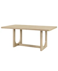 Streamdale Furniture 7-Piece 68" Rectangular Dining Table Set with 6 Upholstered Chairs