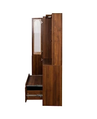 Streamdale Furniture Farmhouse Kitchen Pantry Cabinet with Multi-Tier Pull-Out Storage Shelf