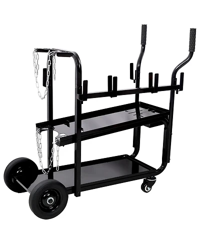 Streamdale Furniture Heavy Duty 2-Tier Rolling Welding Cart with Wheels