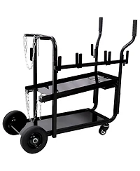 Streamdale Furniture Heavy Duty 2-Tier Rolling Welding Cart with Wheels