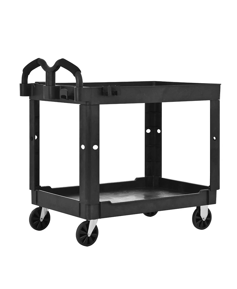 Streamdale Furniture Heavy-Duty Tray Top Service Cart with 550 Lbs Capacity and Wheels