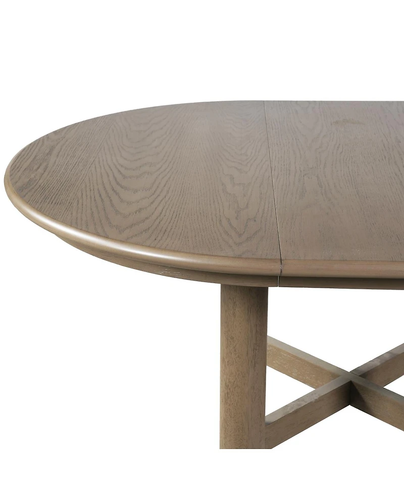 Streamdale Furniture Wood Extendable Oval Dining Table, 47"-63", Espresso