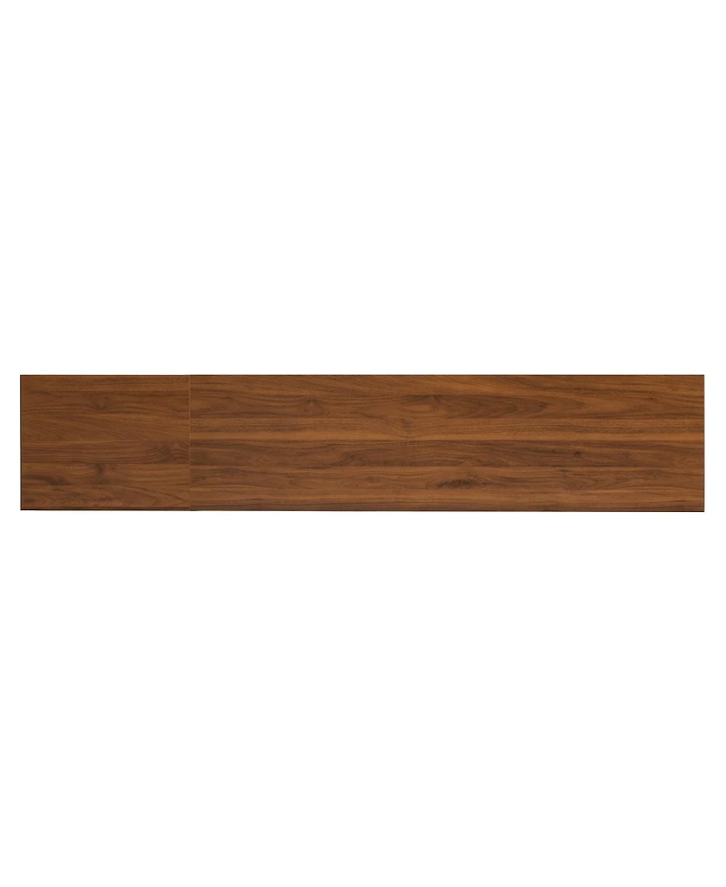 Streamdale Furniture 78" Modern Tv Stand with Fluted Glass Doors and Drawers for TVs Up to 85