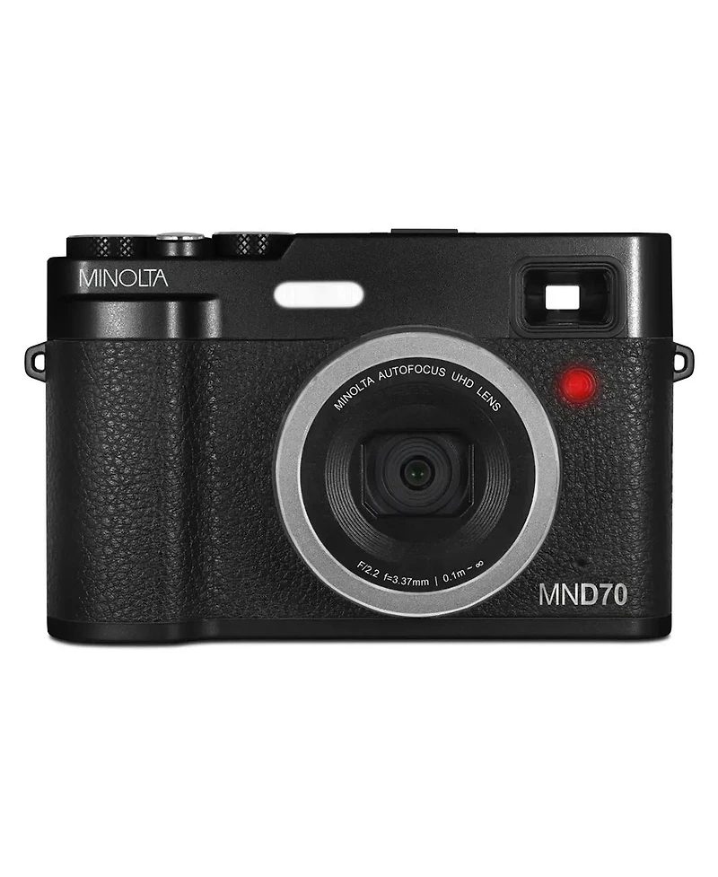 Minolta MND70 Retro 48MP 5K Ultra Hd Autofocus Dual Lens Digital Camera
