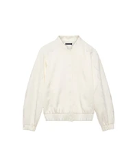 Mint Velvet Women's Satin Lace Trim Bomber Jacket