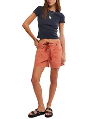 Free People Women's We The Fitted Ribbed Short-Sleeve T-Shirt