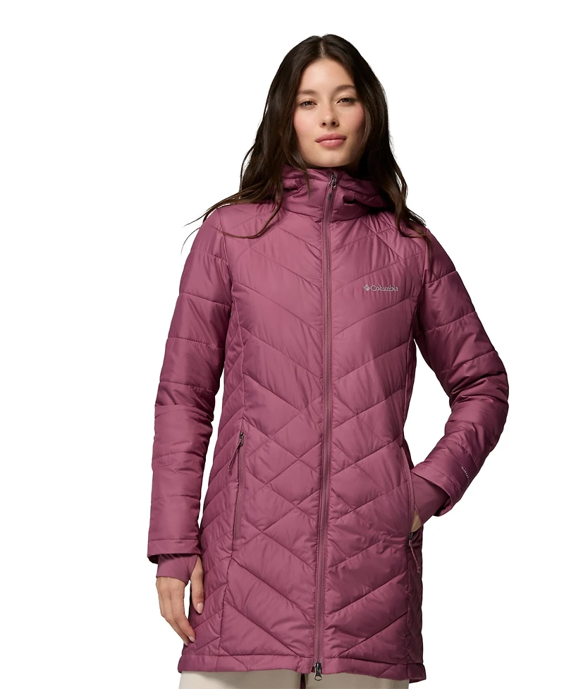 Columbia Women's Heavenly Long Hooded Insulated Water-Resistant Jacket