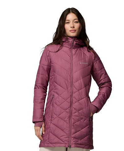 Columbia Women's Heavenly Long Hooded Insulated Water-Resistant Jacket
